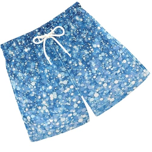Pigsaly Boys Swim Trunks Sky Ocean Sea Blue Gradient Glitter Boys Board Shorts Swimsuit Swimwear Summer Bathing Suit 2T