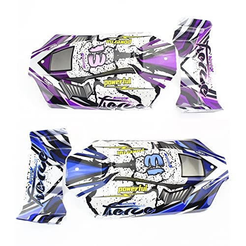 Nrpfell 2 Juegos de CarroceríA de Coche RC Cubierta de Coche ala Trasera para 124017 124019 1/12 Coche RC Piezas de ActualizacióN, Accesorios de Repuesto Cover