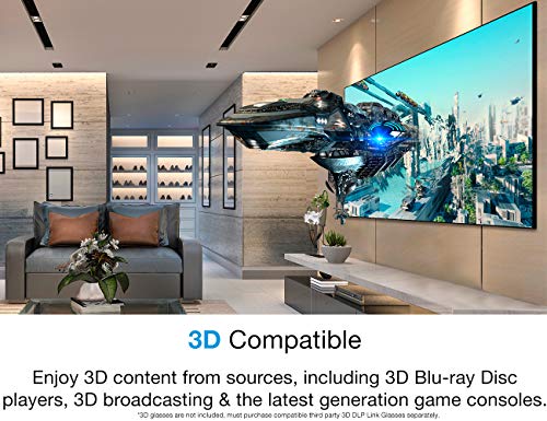 Optoma H190X Affordable Home & Outdoor Movie Projector | Hd Ready 720P + 1080P Support | Bright 3900 Lumens For Lights-On Viewing | 3D-Compatible | Speaker Built In #TOP5