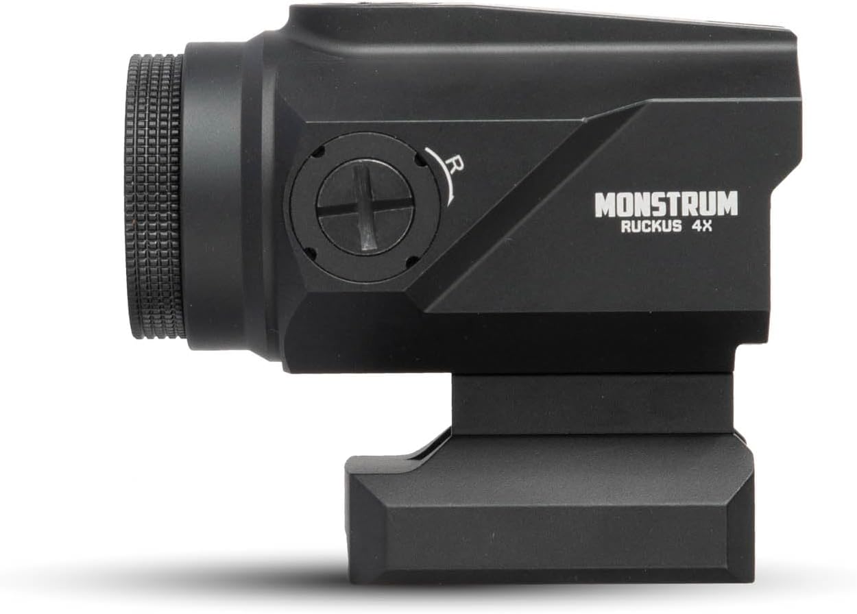 Monstrum Ruckus (e) 4X Prism Scope with Electronic Button Control and Shake Awake | BDC Reticle