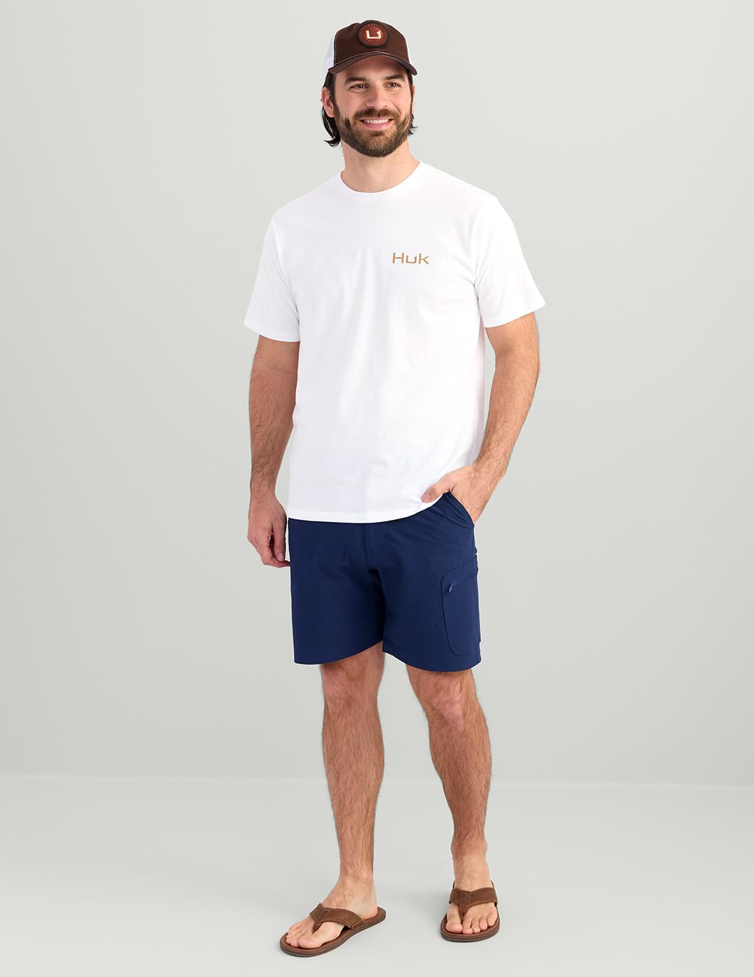 HUK Mens Performance Fishing Logo Tee, Short Sleeve T-Shirt for Men - 4