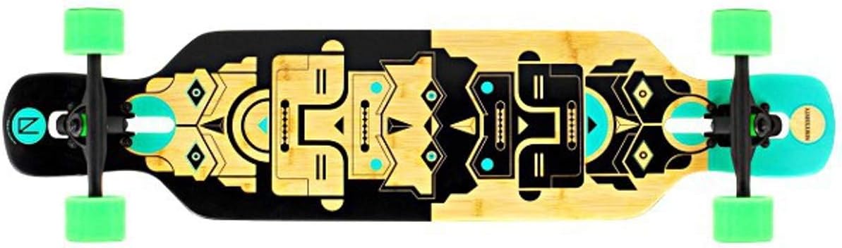 NINETYSIXTY Drop Through longboard bamboo / fiberglass - Drop Through longboard with koston ball bearings