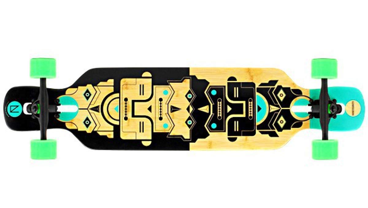 NINETYSIXTY Drop Through longboard bamboo / fiberglass - Drop Through longboard with koston ball bearings
