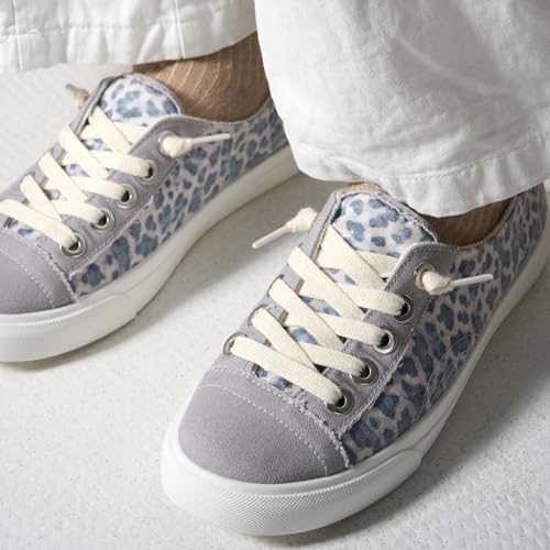 Image of Sundays Canvas Sneakers Women - Memory Foam Insole with Breathable Canvas Shoes for Women Footwear - Non-Slip with Lightweight and Comfortable Womens Sneakers