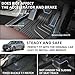 Floor Mats & Cargo Liner & Backrest Mat for BMW X7 2019-2024 2025 2026 Only 7-Seater | Custom Fit 2025 2026 BMW X7 G07 Accessories All Weather Floor Mats Trunk Mat Back Seat Cover Protector