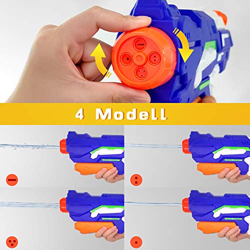 MeiGuiSha 2 Packs Squirt Gun for Kids with Long Range Shooting Water with High Capacity for Summer Swimming Pool Outdoor Fighting Party - Thumbnail 4