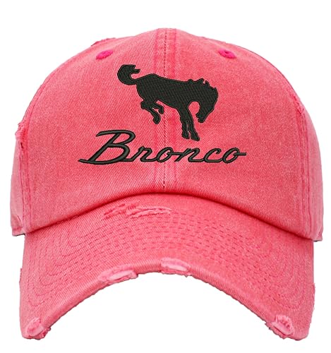 Image of Bronco Dad Hat Vintage Car Lover Embroidered Adjustable Cap