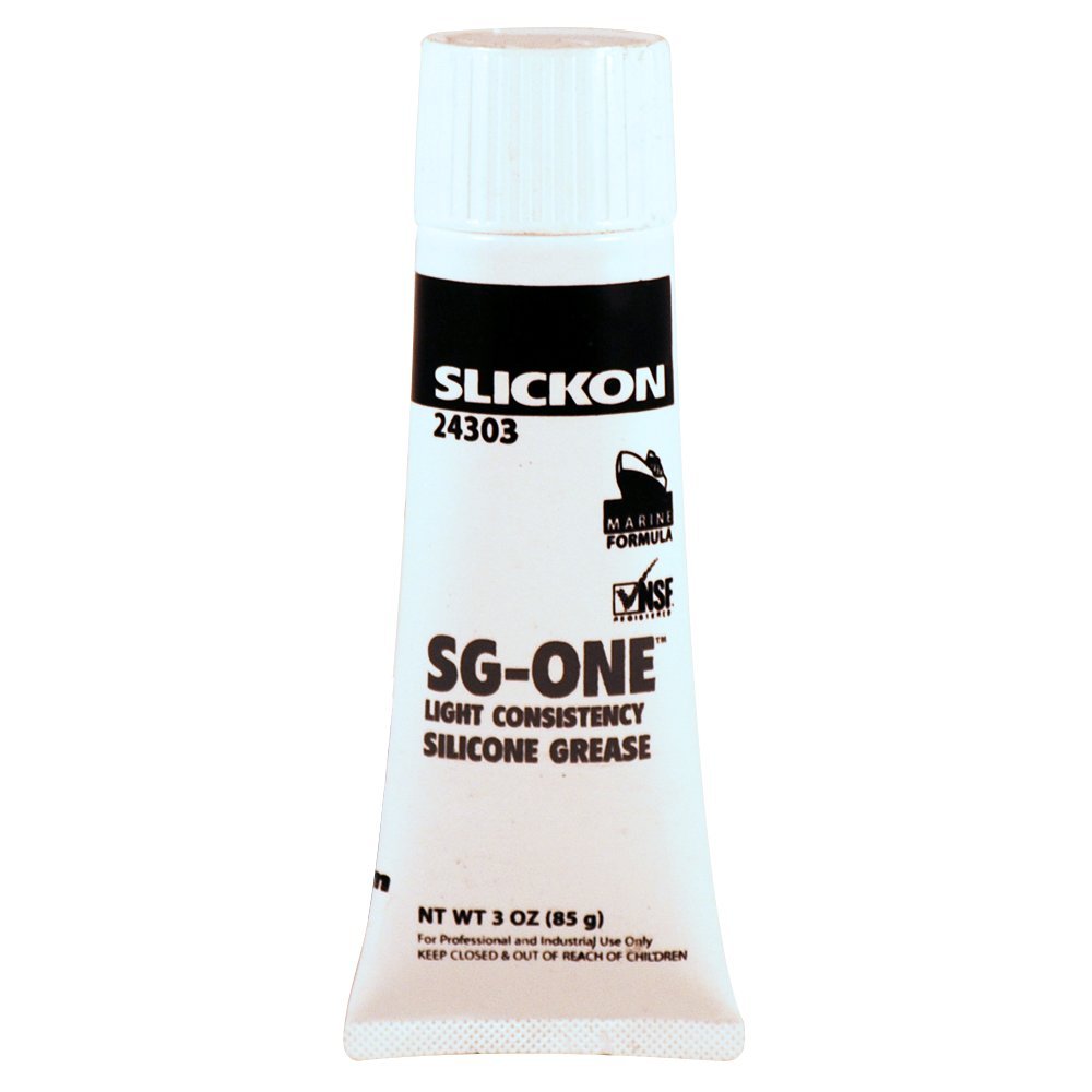 24303 SG-One Silicone Lubricant with PTFE Light Consistency, 3 oz Tube, Translucent