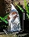 Karoter Middle Finger Figurine Decorations, Naughty Smoking Wizard Gnome, 5.9 Inch, Garden Statue Outdoor, Funny Figurine for Lawn Yard Balcony Porch Patio Home Ornaments Outdoor