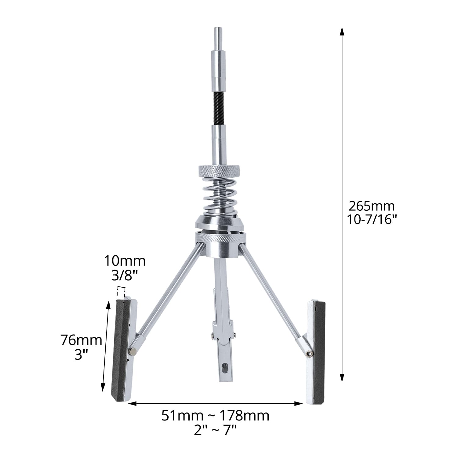 Outil de Rodage Ø 51-178 mm Honahle - 3 Pouces, 3 Bras, Grain 220 Grit, Compatible avec Visseuses et Perceuses