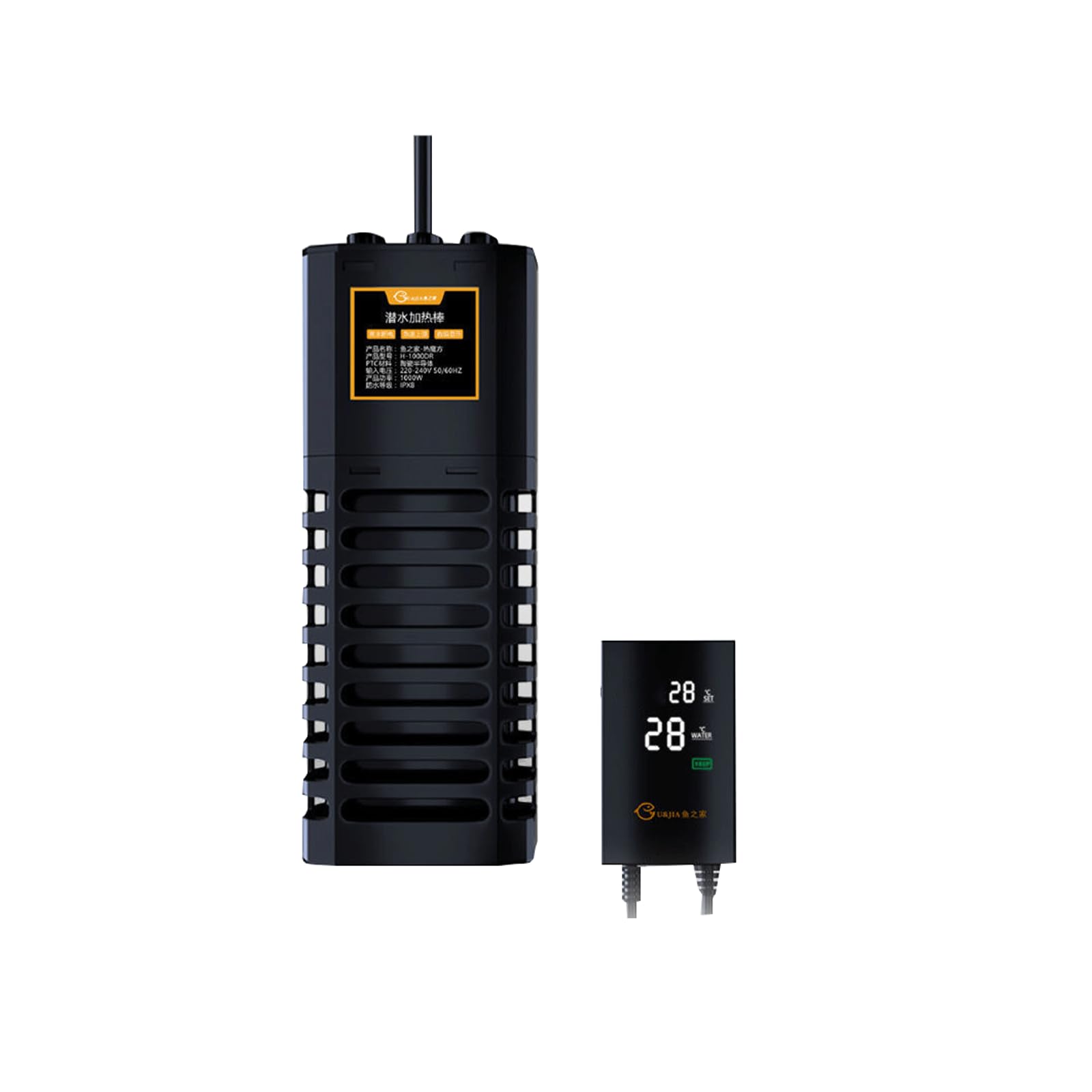 Aquarium-Heizstab-Inverter, energiesparende Heizung mit Verbrühschutzgehäuse, 500 W (500 W)
