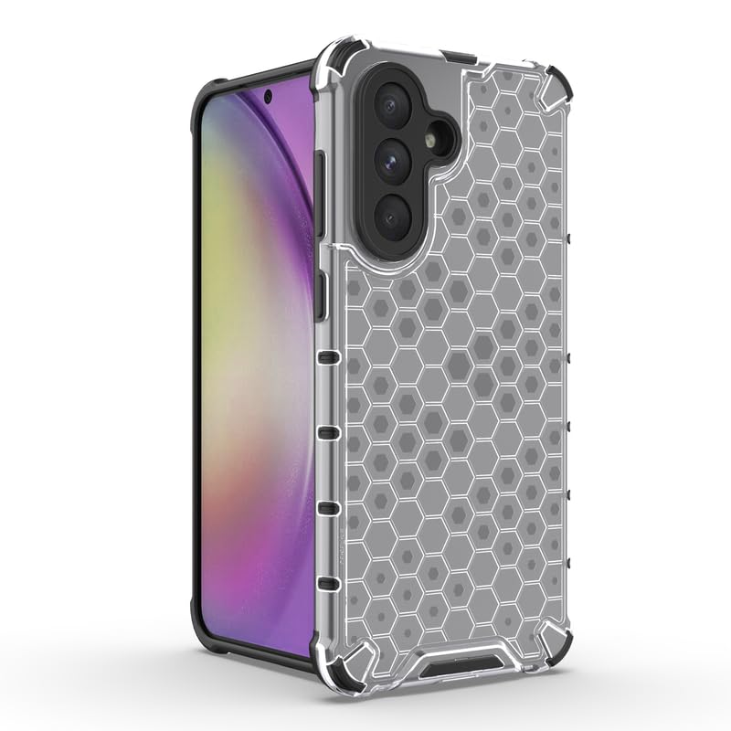 Image of Plastic Bumper Back Case Cover for Samsung Galaxy A36 5G (Transparent)