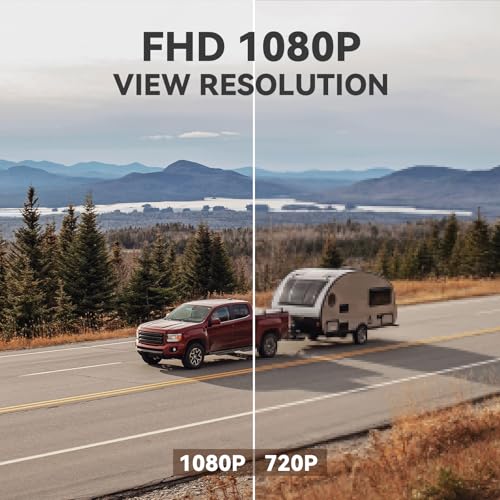 Image of eRapta Wireless Backup Camera Magnetic: 5 inch Portable, 1-Min Install-Free Trailer Backup Camera with FHD1080P, Infrared Night Vision, 150 Wide-Angle View for Trailer /RV /Truck /Car /Tractor ACT501