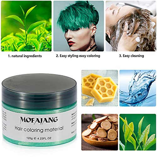 Cera Temporal para Cabello Verde 120 g miniatura 5