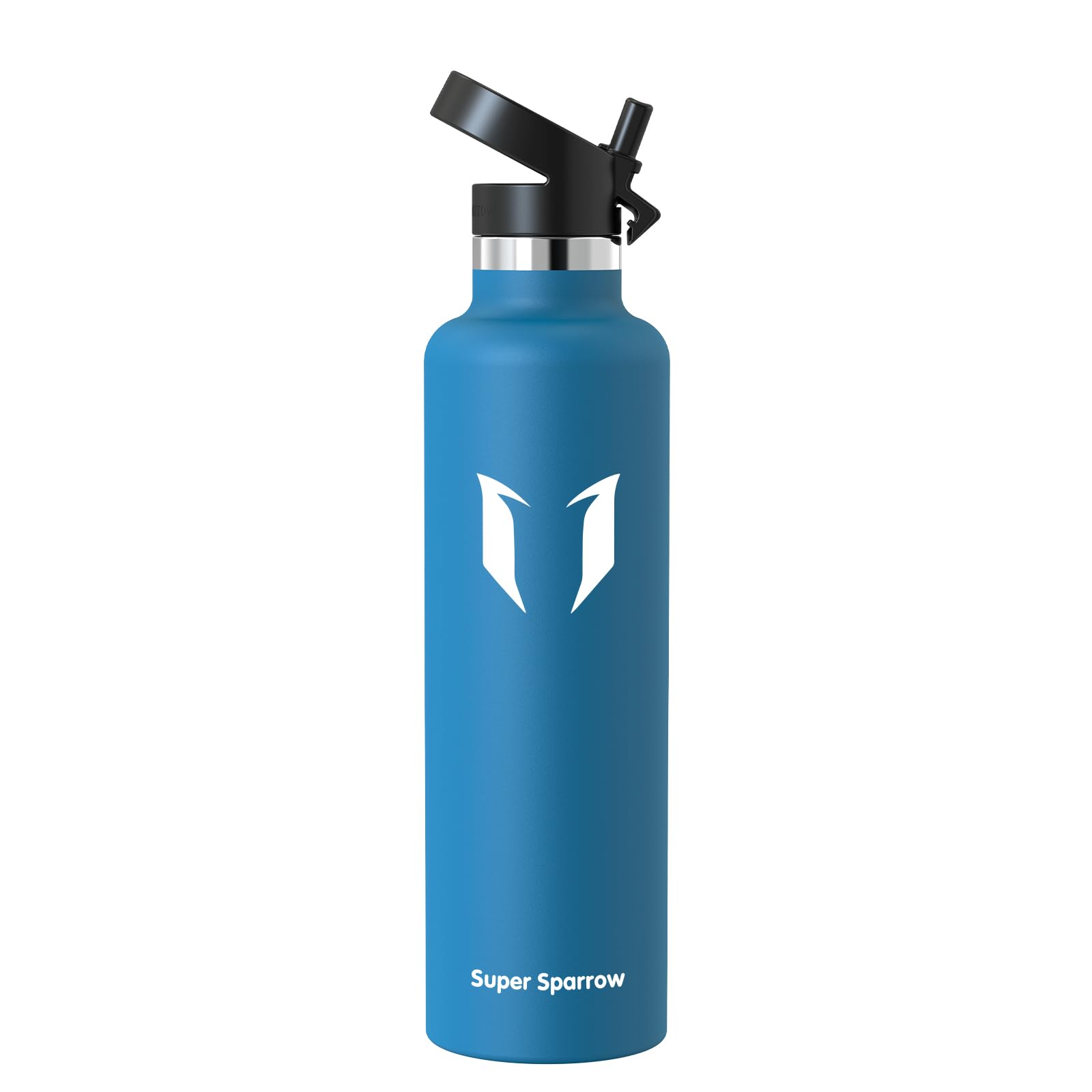 Super Sparrow Borraccia Termica, Acciaio Inox Bottiglia Termica - 350ml, 500ml, 750ml, 1L - Senza BPA Borracce, Borraccia Bambini per Scuola, Sport, Campeggio, Yoga, Palestra, Ciclismo
