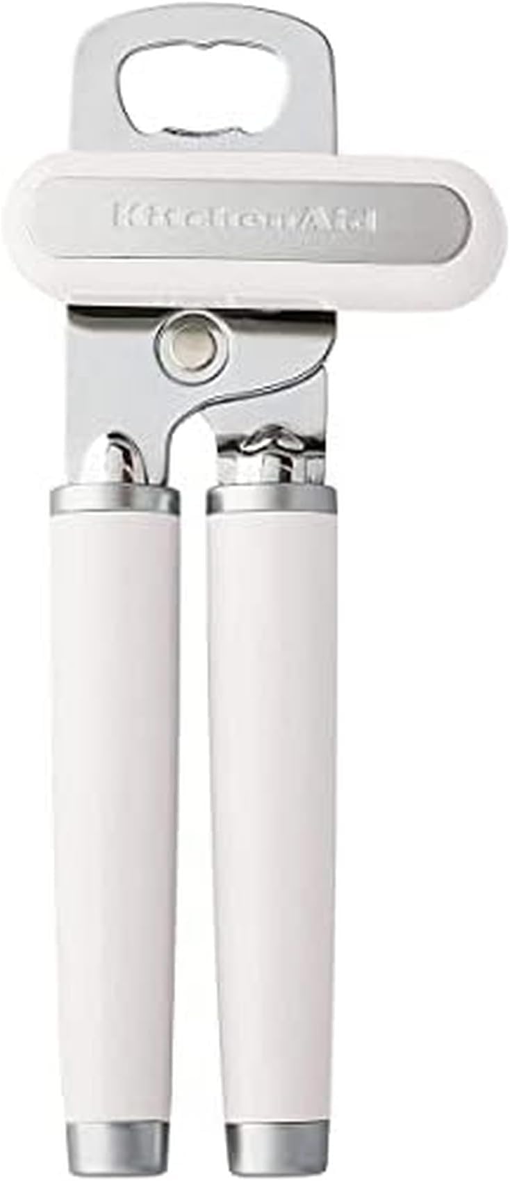 KitchenAid Classic Multifunction Can Opener and Bottle Opener Easy to Use, Razor Sharp Stainless Steel Cutting Wheel, Soft Ergonomic Handles, White 8.34-Inch (Pack of 12)