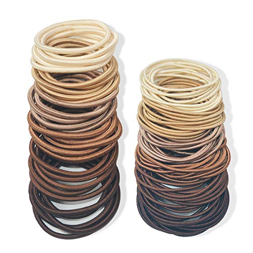 Facai Hair Elastics Hair Ties No-metal Ouchless Ponytail Holders Hair Bands Bulk for Women Girls…