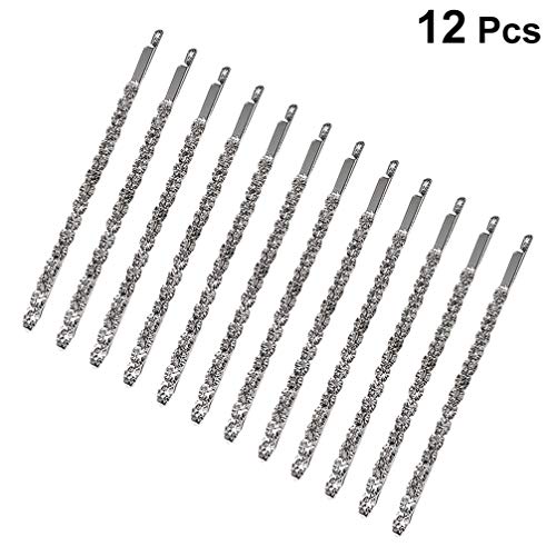 Pixnor 12 peças de acessórios de cabelo de cristal para noiva, dama de honra, casamento, casamento,