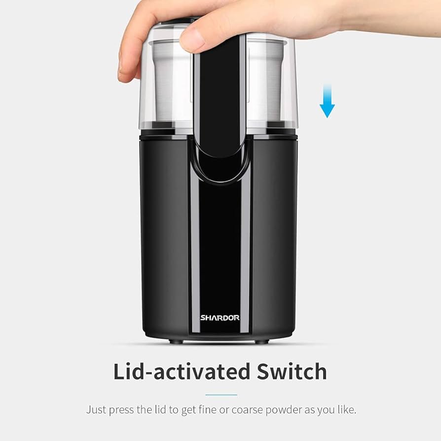 Indian Cooking In USA SHARDOR Electric Coffee & Spice Grinder - 2 Removable Bowls, 200W Power, Perfect For Beans & Wet Ingredients Wet And Dry Grinder For Indian Cooking In Usa