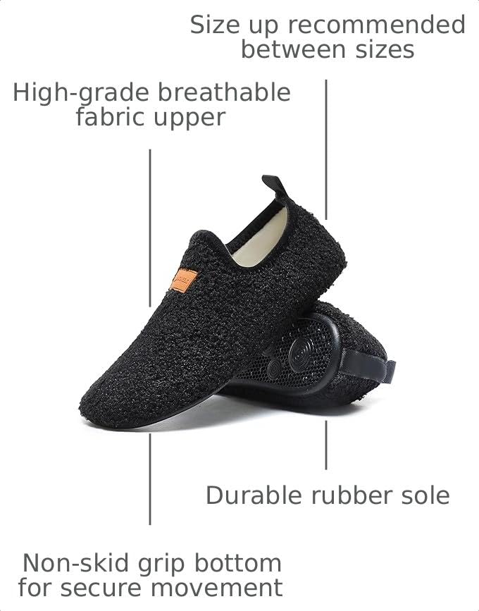 Image of SLEVEL Lightweight Non Slip Travel Indoor Grip House Slipper Socks Unisex Adult Around The House Floor Home Shoes for Women Men