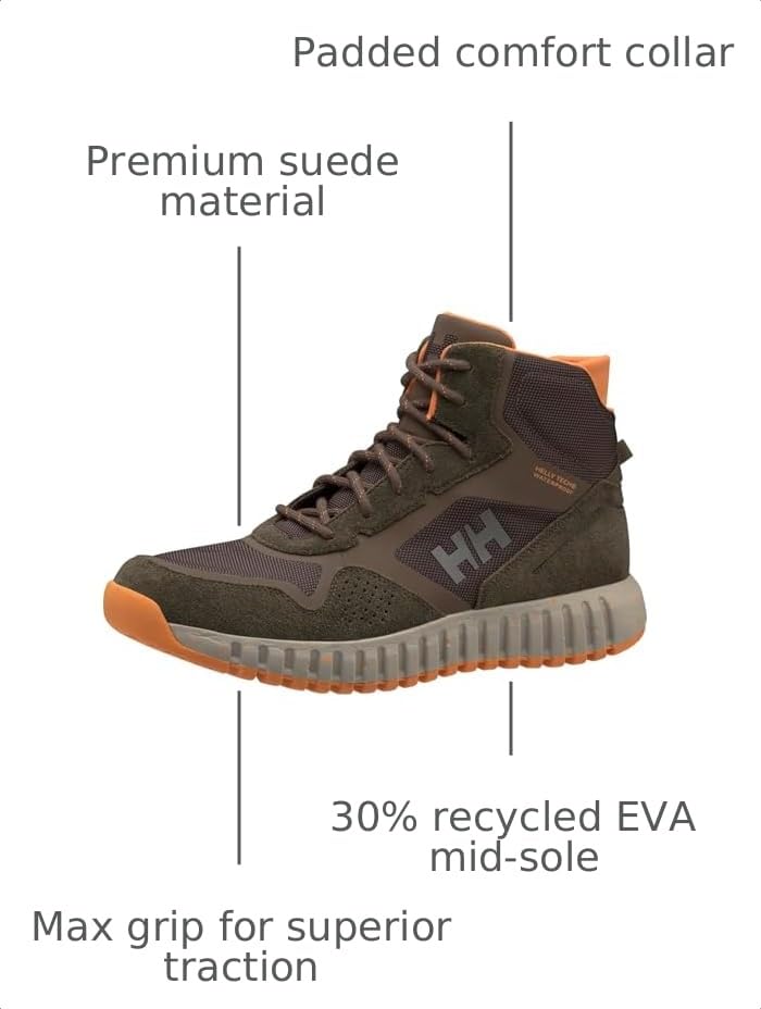Image of Helly-Hansen Monashee ULLR HELLY TECH Men's Waterproof Hiking Boots, HH Seam-Shield, Premium Suede, LWG Leather, PFC-Free DWR
