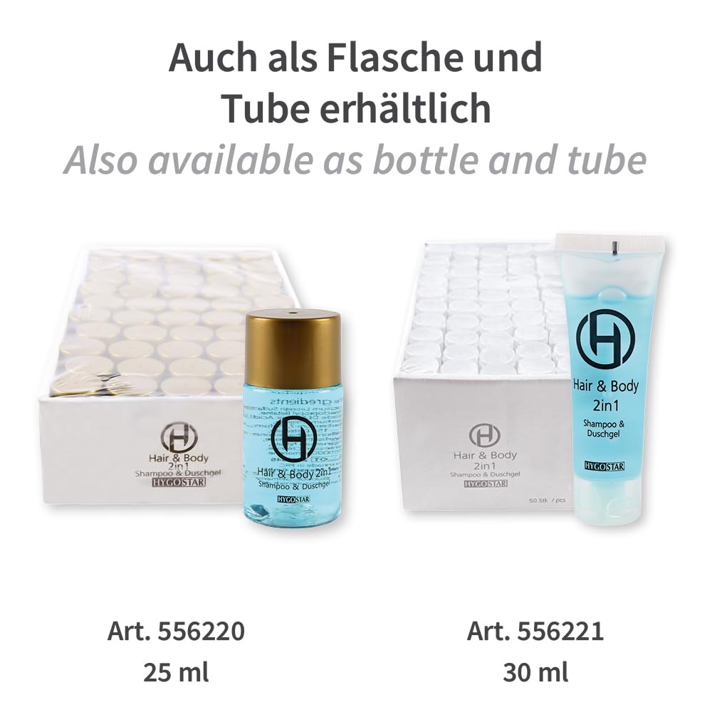 FRANZ MENSCH 1000 Stück, Hair & Body 2in1, 12 ml, hellblau, Einwegkosmetik | Sachet, 11x6cm, Karton, Shampoo & Duschgel, Hotelkosmetik, Einmalkosmetik, hotel amenities, Gäste, Reise