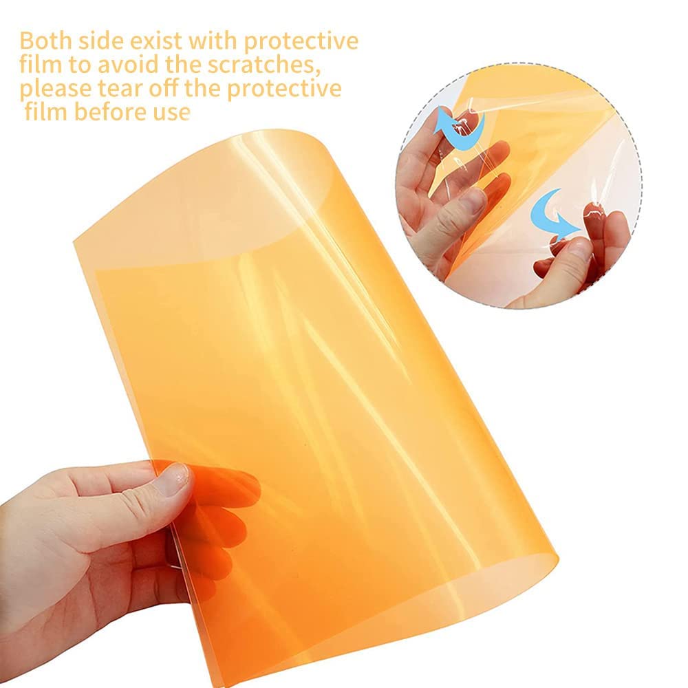 YOUDALIS 14 Pieces Correction Gel Light Filter,Transparent Color