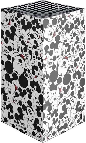 Skinit Decal Gaming Skin Compatible with Xbox Series X Digital Edition Console - Officially Licensed Disney Mickey Mouse Stacked Silhouette Split Design