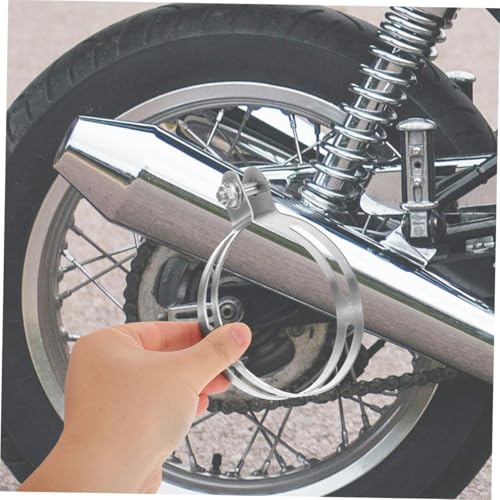 Abrazadera de escape de motocicleta con soporte de suspensión universal y clip de 110 Mm 4