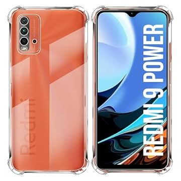 Capa para Xiaomi Redmi 9 Power anti-impacto TPU transparente borda reforçadas anti-choque