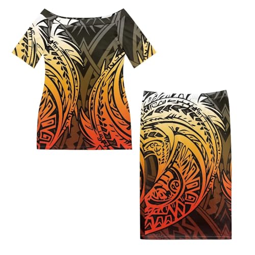 La Mejor Lista de Sexy Amber , listamos los 10 mejores. 24 Wdktrgetd - Conjunto de dos piezas polinesio de hombro descubierto, vestido largo para mujer, S-4XL, bohemio, sexy, vestido de isla, Amber Tribal, Small