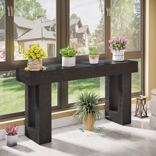 Tribesigns 63-Inch Long Console Table, Wooden Rectangular Sofa Table Behind The Couch, Farmhouse Entryway Table for Entrance, Hallway, Living Room - Image 9