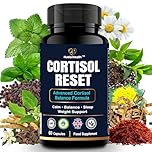 NuetonHealth Advanced Cortisol Reducing Supplement for Stress Balance – Cortisol Cleanse for Weight Loss with Ashwagandha, Theanine, Rhodiola, L‑Tryptophan & Saffron – 60 Capsules