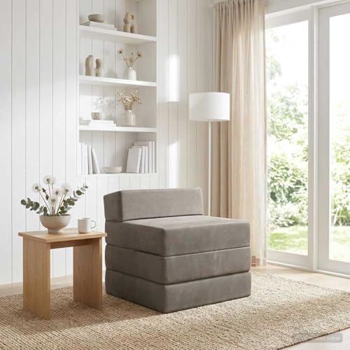 Sofá cama plegable para ahorrar espacio en salones pequeños con funda lavable 3
