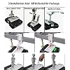 Electric Trailer Mover 450kg Load Capacity Trailer Dolly with Remote Control, Motorised Camper Trolley Kit, Camper RV Caravan Boat Trailer Jack for All Terrain (C)