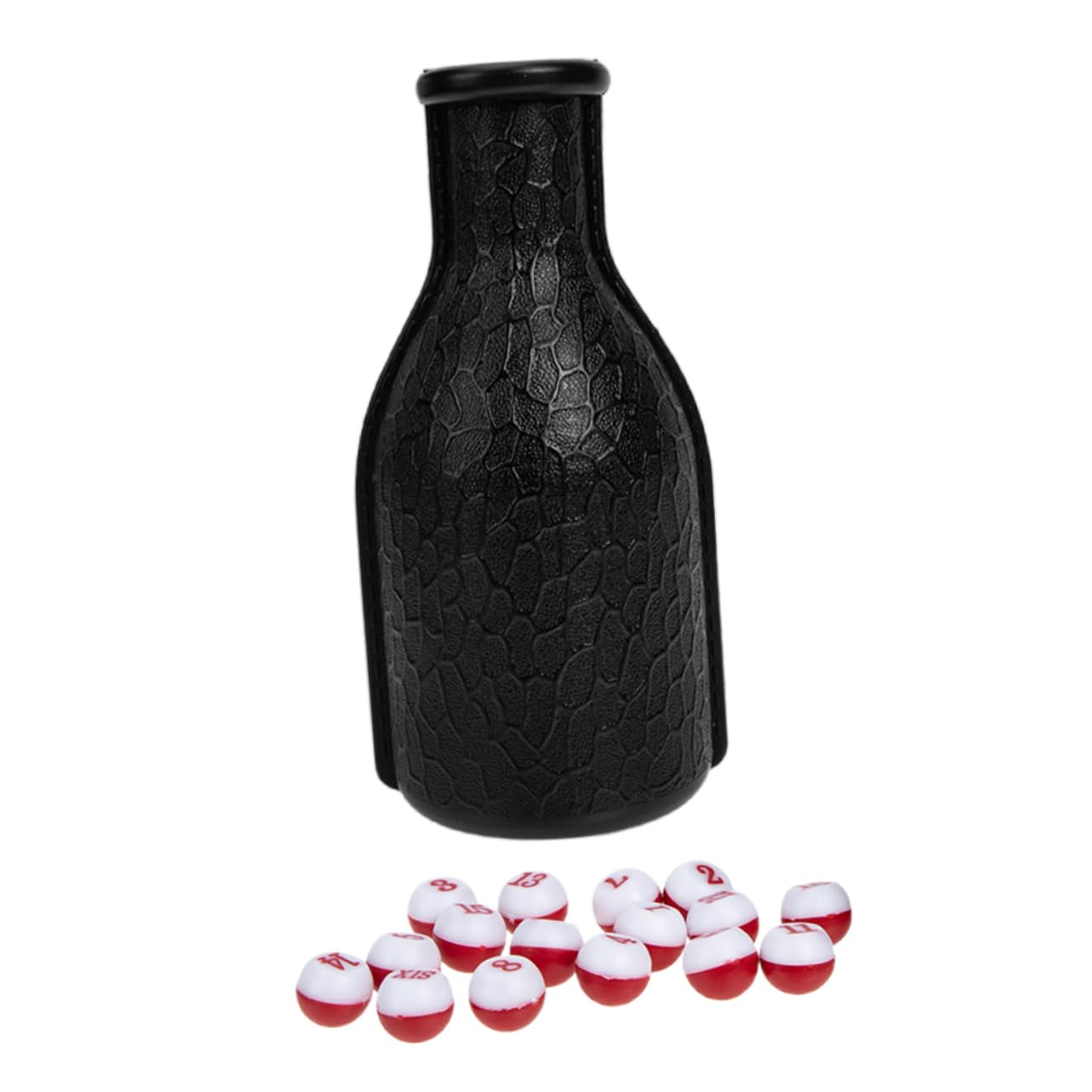 Yardwe Billiard Shaker Bottle with Colored Peas Billiard Tally Bottle for Pool Games Fun and Easy to Use Billiard Accessory for All Skill Levels Red and White Peas