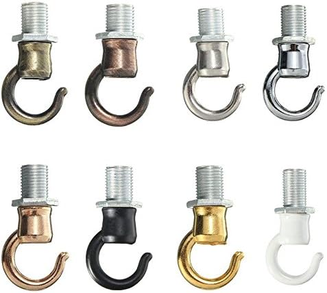 Bazaar 10MM Thread M10 Retro Antique Vintage Metal Ceiling Light Chandelier Hook with Screw Fittings