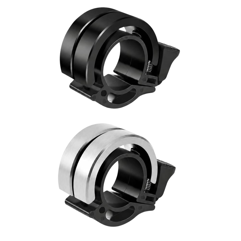 2PCS Cycle Bell for Bicycle, Cycle Horn, Dual Piece Bike Horn with Clear Audible Ringing, Easy Installation for Urban Commuters and Mountain Bikers, Black and Silver Bicycle Bell Set-image-19