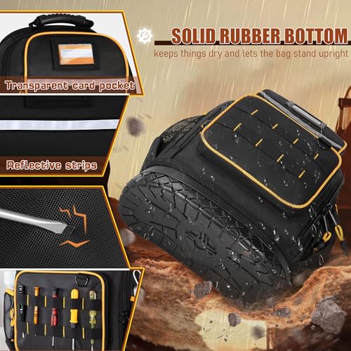 Marscamd Tool Backpack with Hard Bottom