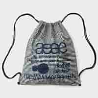 【新品】aeae エーイーエーイー　チェック　ブルー　ナップサック　ジムサック 新品】人気 韓国 aeae ナップサック ジムサック リュック