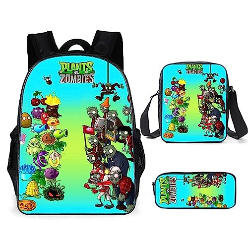 ISaikoy Plants vs. Zombies 3-in-1 Backpack & Bag Set