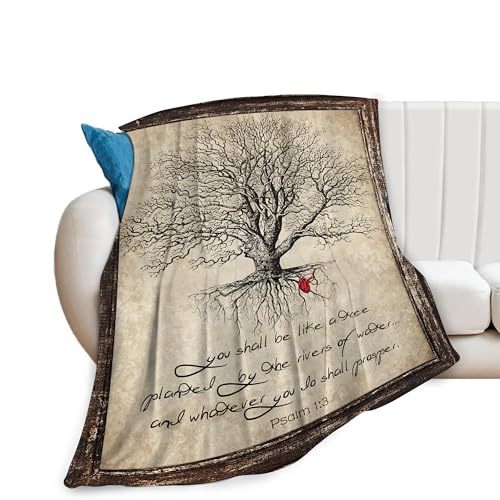 Christian Bible Tree of Life Throw Blanket image