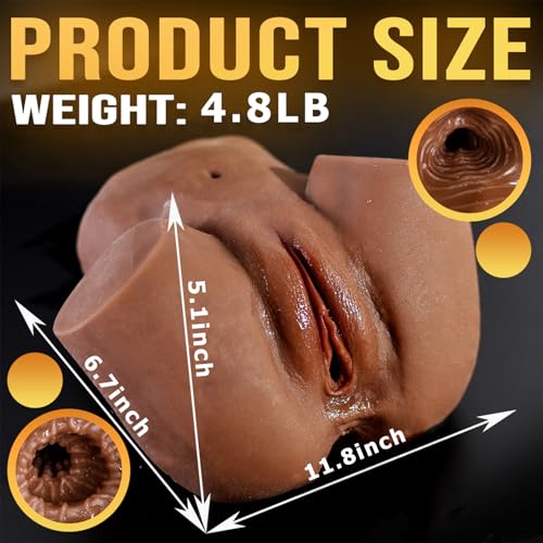 Image of 4.8LB Oversized Sexy Ass Male Masturbator Love Sex Doll Apple Butt Model Mature Woman Big Ass TPE Material Ass Sex Toy