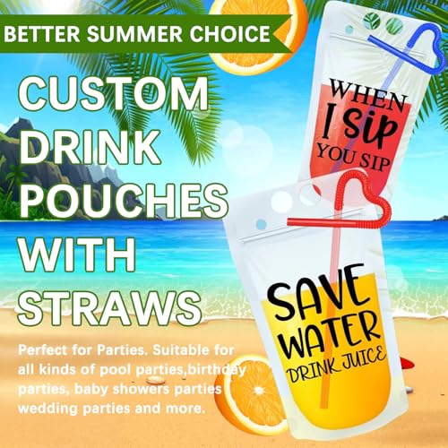 Packs de 50 pitillos para bebidas con diseño personalizable miniatura 3