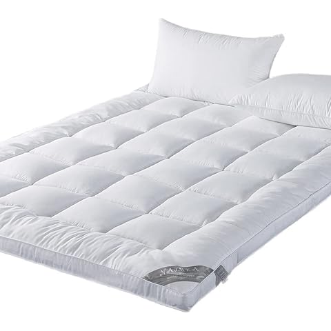 Naluka 2-Inch Down Alternative Mattress Topper Cover