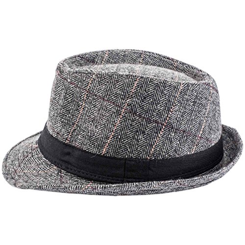 Image of The Tie Hub Fedora Hat for Men & Women|Wide Brim Felt, Sun hat, Beach Hat, Summer Hat, Party hat, Stylish hat