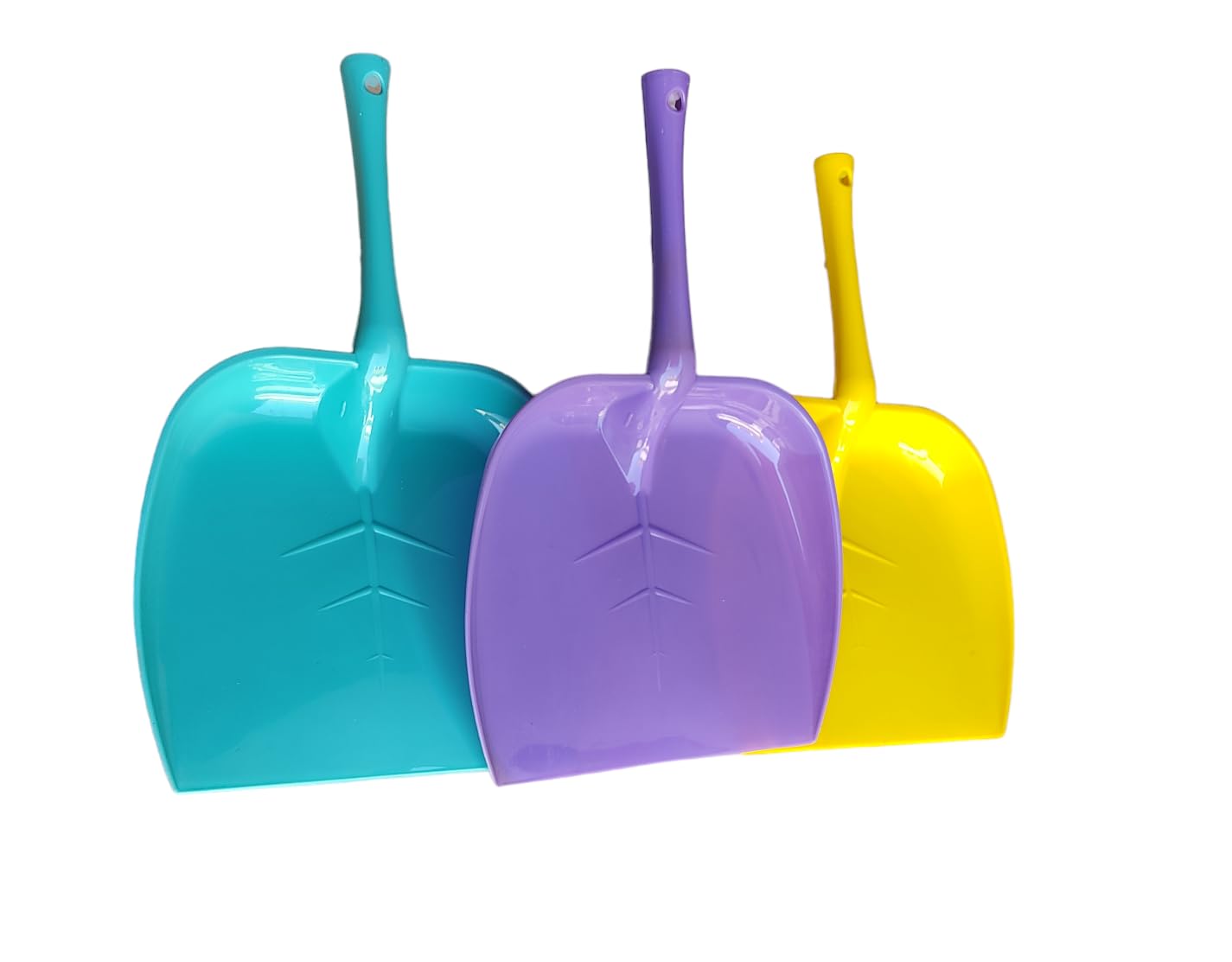 GinoSet® Plastic Unbreakable Dustpan Big Size with Long Handle DUST Collector PAN for Home and Kitchen(Pack of 2 PC) Multi Colors 4