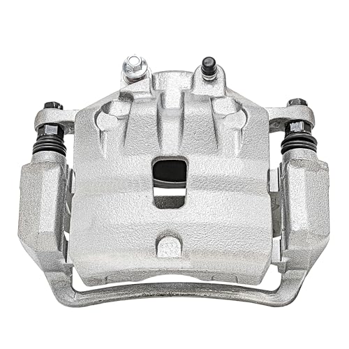 Image of Detroit Axle - Front 2pc Brake Calipers for Chevrolet Camaro Saab 9-5 | Buick LaCrosse Regal, 2 Disc Brake Calipers w /Bracket Replacement