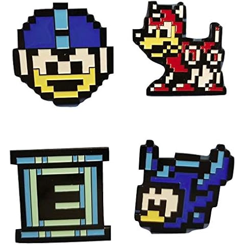Loot Crate Mega Man 8-Bit Pin set of 4, Blue, Small Cover