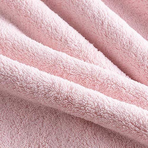 Toallas de baño súper grandes de vellón de coral marrón, dile adiós a la humedad con 2 piezas 6